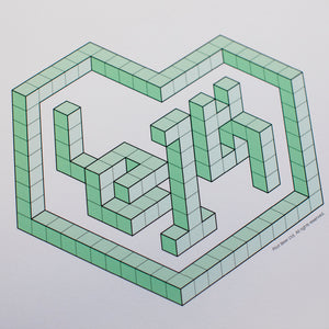 Leith Print A4 - Green