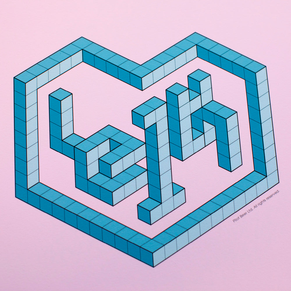 Leith Print A4 - Pink